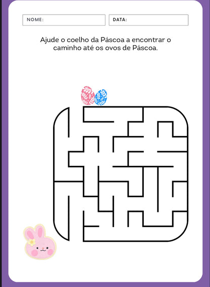 Caderno de atividades para a Páscoa