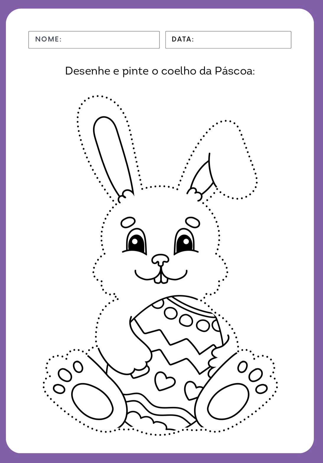 Caderno de atividades para a Páscoa