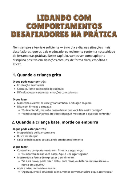 Como Lidar com Birras e Crises com Disciplina Positiva